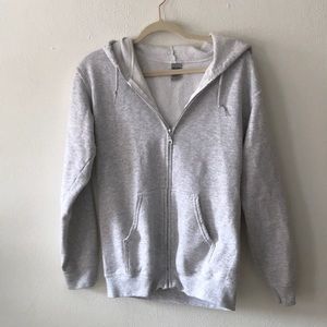 Zip Up Gray Fleece size Small
